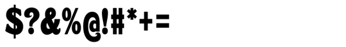 Caldstone Heavy Condensed Font OTHER CHARS