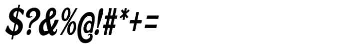 Caldstone Medium Condensed Italic Font OTHER CHARS
