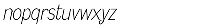 Caldstone Thin Condensed Italic Font LOWERCASE
