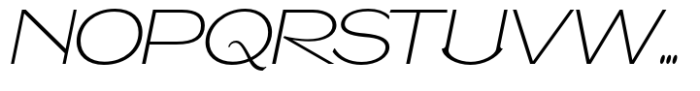 Caldstone Thin Expanded Italic Font UPPERCASE