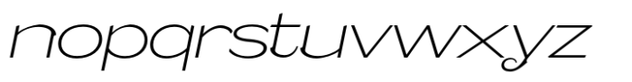 Caldstone Thin Expanded Italic Font LOWERCASE
