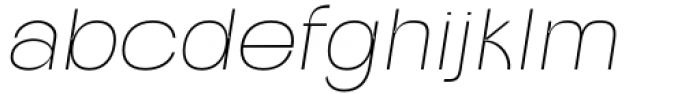Caleb Grotesk Extra Light Italic Font LOWERCASE
