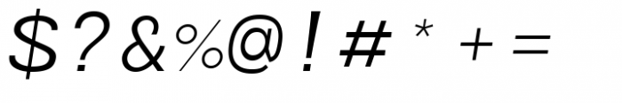 Caleb Mono Regular Italic Font OTHER CHARS
