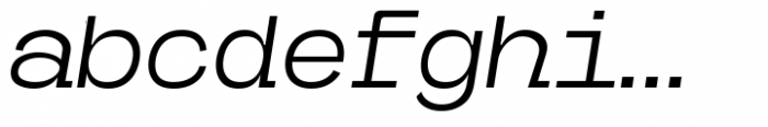 Caleb Mono Regular Italic Font LOWERCASE