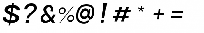 Caleb Mono Semi Bold Italic Font OTHER CHARS