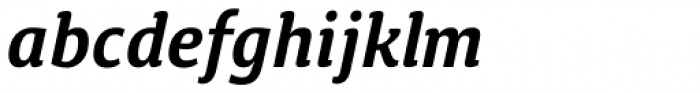 Calendula Demi Italic Font LOWERCASE