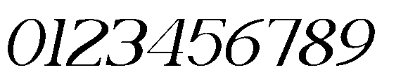 Caleny Italic Font OTHER CHARS