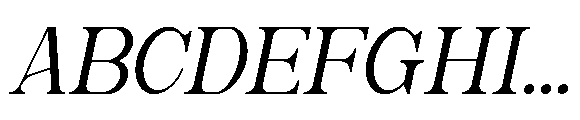 Caleny Italic Font UPPERCASE
