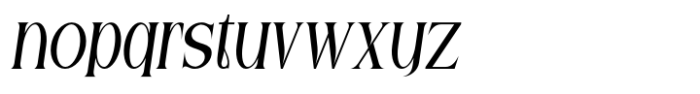 Calestia Italic Font LOWERCASE