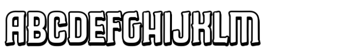 Caleuche Bold Inline Font UPPERCASE