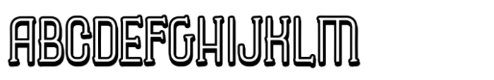 Caleuche Light Inline Font UPPERCASE