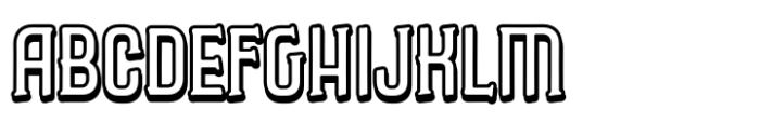 Caleuche Medium Inline Font UPPERCASE