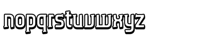 Caleuche Medium Inline Font LOWERCASE