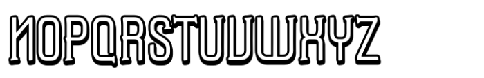 Caleuche Normal Inline Font UPPERCASE