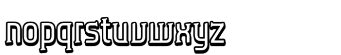 Caleuche Normal Inline Font LOWERCASE