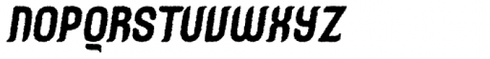 Caleuche Rough Oblique Font LOWERCASE