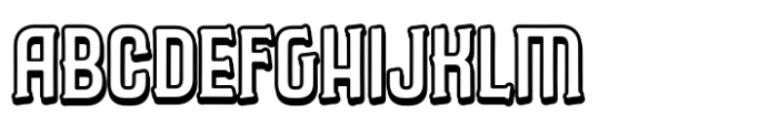Caleuche Semi Bold Inline Font UPPERCASE