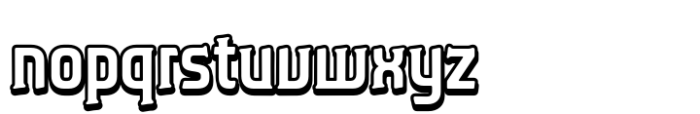 Caleuche Semi Bold Inline Font LOWERCASE