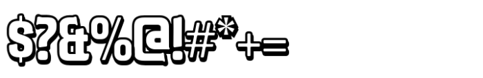Caleuche Ultra Bold Inline Font OTHER CHARS
