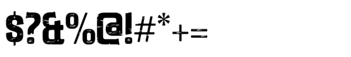 Caleuche Ultra Bold Rough Font OTHER CHARS