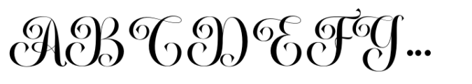 Caleyda Romantic Font UPPERCASE