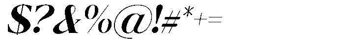 Calferia Bold Italic Font OTHER CHARS