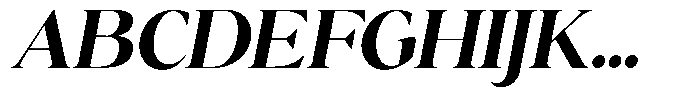 Calferia Bold Italic Font UPPERCASE