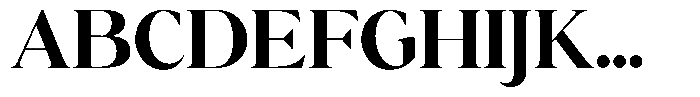 Calferia Bold Font UPPERCASE
