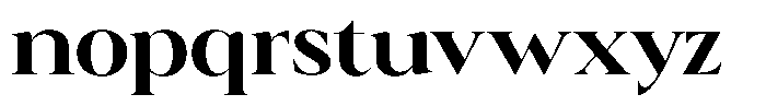 Calferia Bold Font LOWERCASE