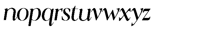 Calferia Conde Italic Variable Italic Font LOWERCASE