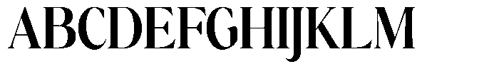 Calferia Condensed Bold Font UPPERCASE