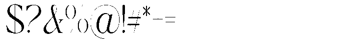 Calferia Condensed Extra Light Font OTHER CHARS