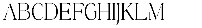 Calferia Condensed Extra Light Font UPPERCASE