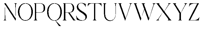 Calferia Condensed Extra Light Font UPPERCASE