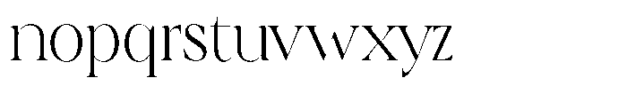 Calferia Condensed Extra Light Font LOWERCASE