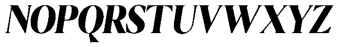 Calferia Condensed Italic Black Italic Font UPPERCASE