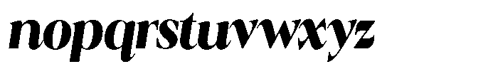 Calferia Condensed Italic Black Italic Font LOWERCASE