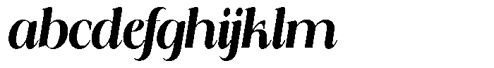 Calferia Condensed Italic Bold Italic FONT