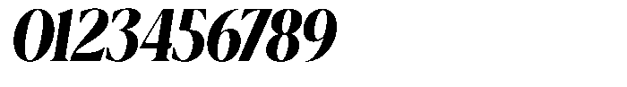 Calferia Condensed Italic Extra Bold Italic Font OTHER CHARS