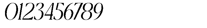 Calferia Condensed Italic Extra Light Italic Font OTHER CHARS