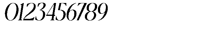 Calferia Condensed Italic Light Italic Font OTHER CHARS