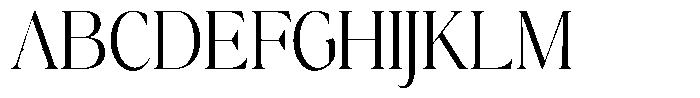 Calferia Condensed Light Font UPPERCASE