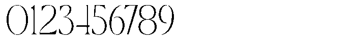 Calferia Condensed Thin Font OTHER CHARS