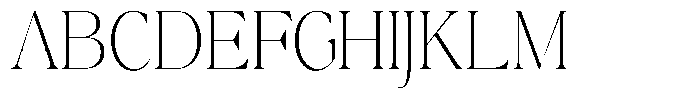 Calferia Condensed Thin Font UPPERCASE