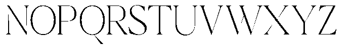 Calferia Condensed Thin Font UPPERCASE