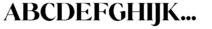Calferia Extra Bold Font UPPERCASE