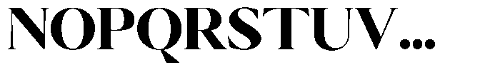 Calferia Extra Bold Font UPPERCASE