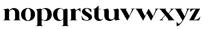 Calferia Extra Bold Font LOWERCASE