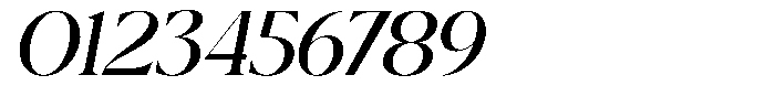 Calferia Italic Font OTHER CHARS