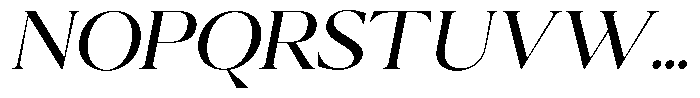 Calferia Italic Font UPPERCASE